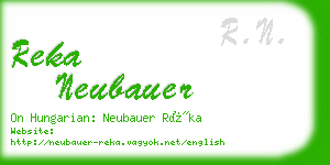 reka neubauer business card